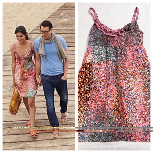 Anthropologie Dresses & Skirts - Anthropologie Maeve Dress Size SMALL‎ Confetti Whirl Silk Dress Colorful